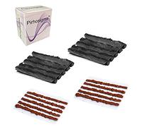 Pirhosigma 20 pcs for 2 sizes Bike Tubeless Tire Repair Kit Strips Rope Refills Plugs 1.5 mm 3.5 mm Emergency Puncture Flat for Road Bikes Mountain Bikes