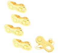 Pirhosigma Bike Chain Connectors Master Link 6 Sizes Gold Set of 16 Kinds Missing Link Quick Link Repair Parts Single Speed + 6/7/8/9/10/11/12 Speed