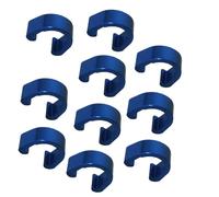 Pirhosigma Blue 10 PCs Bike C-Clips Clamps Metal U-Clips Buckle Brake Cable derailleur Shifter Cable Guides Gear Cable Housing Hose Aluminum Alloy MTB BMX Mountain Bicycles