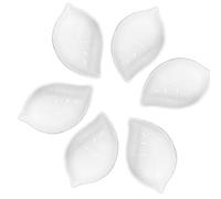Pirhosigma White Snack Porcelain Dish Bowls Ceramic Leaf Shaped Sugar Fruit Mixing Candy Servers Soy Sauce Dip Dipping Bowls 2.01 oz for Dinner Baking BBQ and Cooking