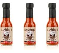 Piri Piri Bandido Hot Sauce - Pack of 3 100 ml Bottles - Spicy Sauce and Very Versatile - Based on Piri-Piri Peppers, Spices and Lemon Aroma - Gourmet Product of Portuguese Origin