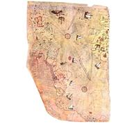 Piri Reis Map, Old classic Map of Piri Reis Poster Print Wall Art Image Home Decor Artworks in Different Sizes