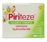 Piriteze Allergy Cetirizine 30 Tablets
