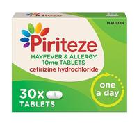 Piriteze Hayfever & Allergy Tablets, Cetirizine, 6 Years+, 30 Tablets
