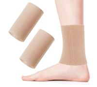 Piriuuo 2 Pcs Ankle Gel Sleeve Padded Skate Socks Ankle Protector for Shoes Ice Skate Guards Padded Ankle Protector Brace Ice Skating Protection for Figure Skating Riding Hockey Roller Inline Ski