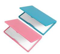 Piriuuo 2 Pcs Magnetic Needle Case, Sewing Needle Holder Rectangle Magnetic Needles Holder Portable Sewing Needles Box Sewings Supplies for Pin Holders Organizer (Green & Pink)