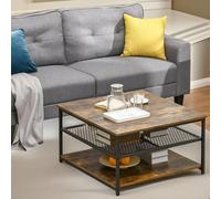 Rafaelo Mobilia 3 Tier Industrial Coffee Table