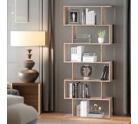 Pirlo Plush 6 Tier Display Stand Room Divider Natural Brown Pirlo Plush Natural
