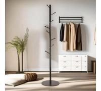 Pirlo Plush Adjustable Metal Coat Stand With 8 Hooks