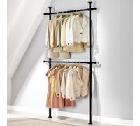 Pirlo Plush Adjustable Telescopic Heavy Duty Clothes Rail