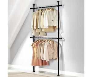 Pirlo Plush Adjustable Telescopic Heavy Duty Clothes Rail