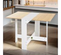 Rafaelo Mobilia Wooden Folding Computer Home Office Desk White