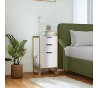 Pirlo Plush Industrial 3 Drawer Chest Of Drawers Storage Unit White Pirlo Plush White
