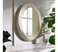 Pirlo Plush Retro Wall Large Oval Vanity Mirror For Bedroom, Bathroom, Living Room in Gold Pirlo Plush Gold