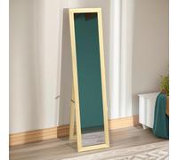 Pirlo Plush Rustic Full Length Mirror Freestanding Or Hanging Natural