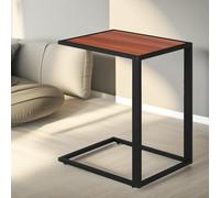 Rafaelo Mobilia Side Table C Shaped Walnut
