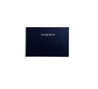 Pirongs Silver-edged Autograph Book - available in 10 colours - Perfect for school leavers and autograph collectors - Navy