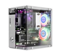 Pironman 5 NVMe M.2 SSD PCIe 2.0/3.0 Mini PC Case for Raspberry Pi 5 Hailo-8L, AI Agent OpenClaw, Tower Cooler+Dual RGB Fans, 0.96'' OLED Module, Safe Shutdown, Standard HDMI, RGB Effect