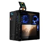 Pironman 5 Pro Max Mini PC Case with 4.3" Touch Screen for Raspberry Pi 5, OpenClaw AI Agent, Dual NVMe RAID 0/1 NAS, Camera, Mic, Audio, M.2 Hailo8, LLMs ChatGPT/Gemini (RPI5 Not Included)