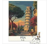 Pisa Leaning Tower 1000 Piece Jigsaw Puzzle | a cosy activity to enjoy on cold dark winter evenings at home with the heating on and a soft blanket50x75cm