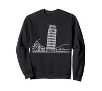 Pisa Line Art Italy Traveler Sweatshirt