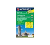 Pisa, Livrono, San Miniato 2457 GPS wp kompass D/E/I +guide: Wandelkaart 1:50 000