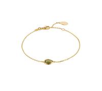 Pisa Mini Teardrop Bracelet Gold Peridot Latelita Green One Size