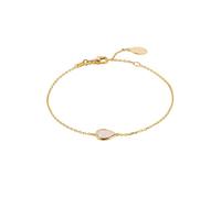 Pisa Mini Teardrop Bracelet Gold Rose Quartz Latelita Pink One Size