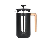La Cafetière Pisa Stainless Steel Cafetière, Eight Cup, Black, Gift Boxed