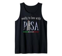 Pisa, the leaning tower, Italy in love, Hand drawn Tank Top