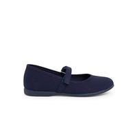 Pisamonas Girls Riptape Canvas Mary Janes Size Size 37 / UK 4 in Color Navy Blue