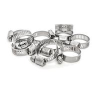 Pisces 10 Pack 10-16mm Stainless Steel Clips For 12.5mm Hose
