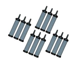Pisces 12 Pack 65 x 15mm Air Cylinder Airstone - For Ponds and Aquariums Bubble Diffuser Ceramic Air Stone