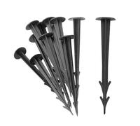 Pisces 12 Pack Replacement Pegs for Netting - 12cm Plastic Fixing Stakes for Pond Net, Fleece, Edging, Tarp & Gardening
