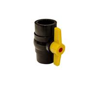 Pisces 2" Pond Ball Valve - PVC Solvent Weld Hose Pipe Water Flow Control