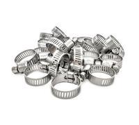 Pisces 20 Pack 10-16mm Stainless Steel Clips For 12.5mm Hose