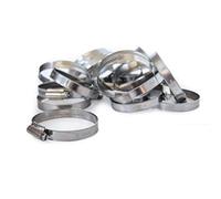 Pisces 20 Pack - 51-70mm Stainless Jubilee Clips to Fit 50mm Hose