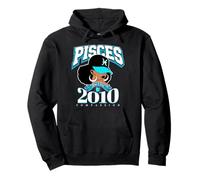 Pisces 2010 Afro Queen Zodiac Birthday Sassy Soul Gifts Pullover Hoodie