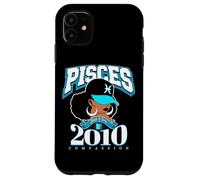 Pisces 2010 Astro Year Melanin Queen Afro Goddess Case for iPhone 11