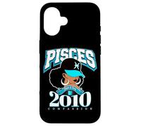 Pisces 2010 Astro Year Melanin Queen Afro Goddess Case for iPhone 16