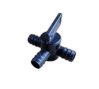 Pisces 25mm 3 Way Flow Tap for Pond or Garden Hose Pipe Inline Barbed Fitting