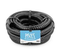 Pisces 2M Corrugated Black Pond Hose Flexible Anti Kink Flexi Pvc Pipe Ribbed Tubing For Pump Filter Sump Water Butt - 1" (25mm)