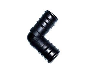 Pisces 38mm/38mm (1.25") Barbed Elbow for Pond and Garden Hose - Angled Tubing Adaptor for Easy Connection to Hosepipe