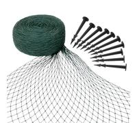 Pisces 4 x 3m Pond Protection Cover Netting with 10 Pegs - Protective Mesh Pond Cover Net from Birds, Debris, Herons & Cats