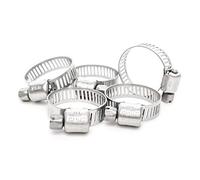 Pisces 5 Pack - 16-25mm Stainless Jubilee Clips to Fit 20mm Hose