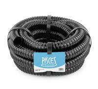 Pisces 5M Corrugated Black Pond Hose Flexible Anti Kink Flexi Pvc Pipe Ribbed Tubing For Pump Filter Sump Water Butt - 1.25" 32mm