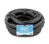 Pisces 5M Corrugated Black Pond Hose Flexible Anti Kink Flexi Pvc Pipe Ribbed Tubing For Pump Filter Sump Water Butt -0.75" 20mm