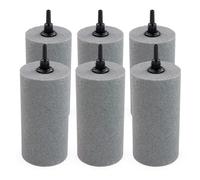 Pisces 6X Pond or Aquarium Airstone Tall Cylinder 50x100mm Air Diffuser for Airpumps