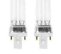 Pisces 7w Watt Replacement UV PLS Pond Bulb Spare 136mm UVC Lamp for Filter - Twin Pack