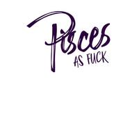 Pisces As Fuck Sweatshirt - White - L - White